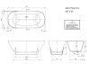 квариловая ванна villeroy & boch antheus ubq175anh7f400v-01