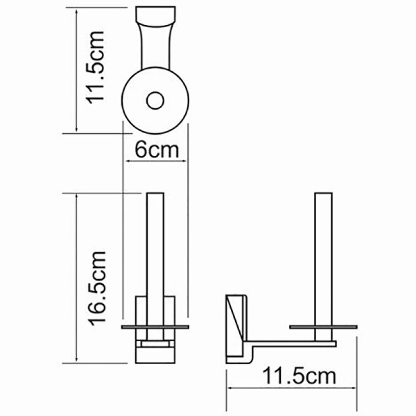 Держатель запасного рулона WasserKRAFT Leine K-5097 цвет хром