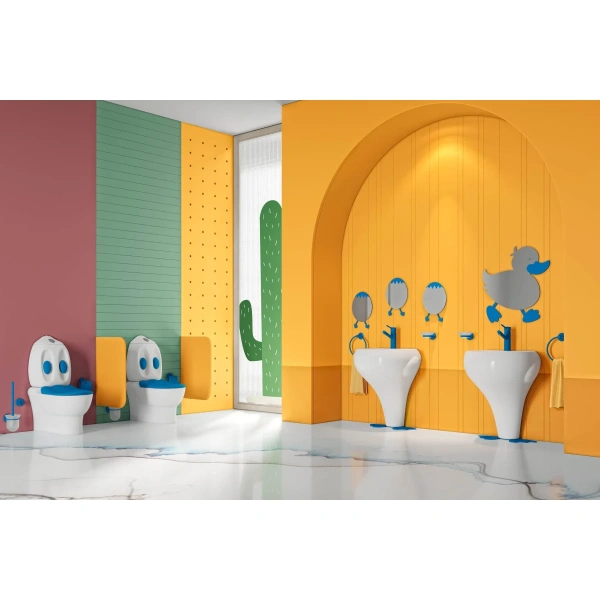 Мыльница Creavit Ducky BR20203B детская, настенная, синий