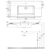 раковина полувстраиваемая allen brau fantasy flat 4.11013.20 92x47, с переливом, белая