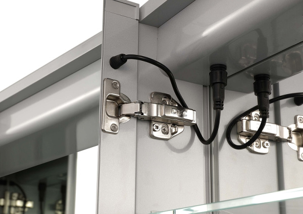 зеркальный шкаф aquatek 100 aq7104-mlc с подсветкой хром