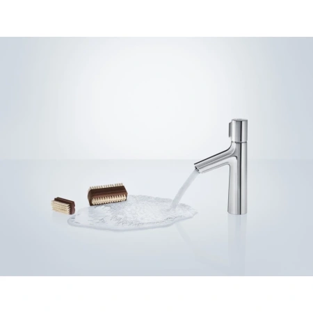 смеситель для раковины 100 без донного клапана hansgrohe talis select s 72043000