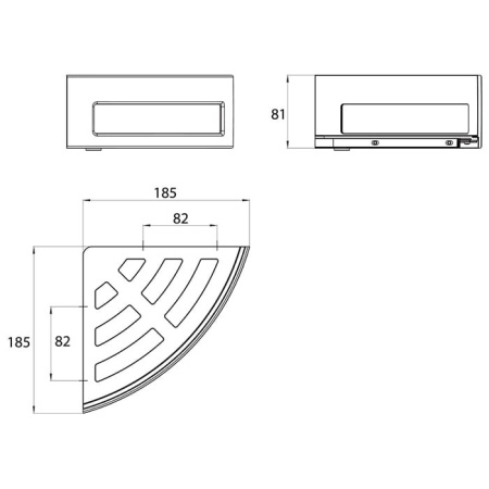 полка корзина emco system2 3545 001 24 угловая хром