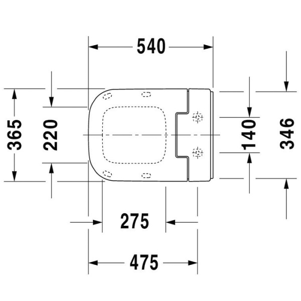 сиденье duravit sensowash slim 611300002304300 для унитаза-биде sensowash с душем, 375х540 мм,цвет белый/микролифт