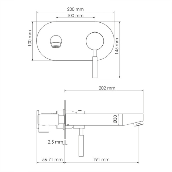 смеситель для раковины wasserkraft main 4130 цвет хром