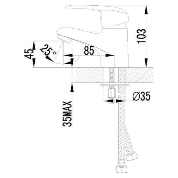 смеситель для раковины lemark pramen lm3356c