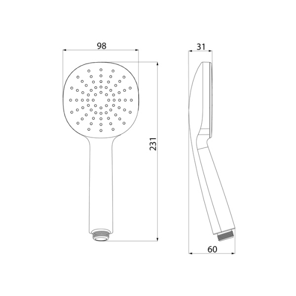 душевая лейка iddis optima home oph1fb9i18 цвет черный матовый