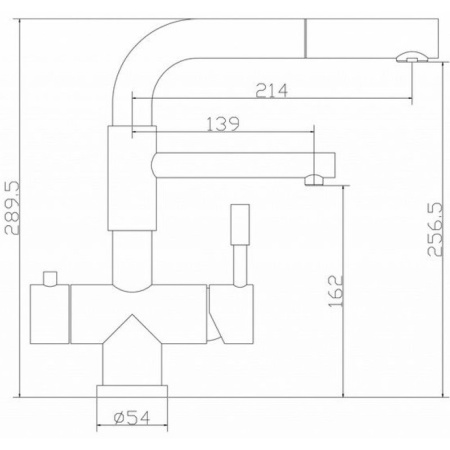 смеситель для кухни с подключением к фильтру zorg inox szr-1068p-d