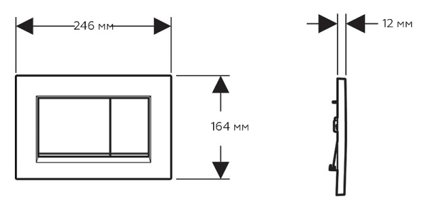 клавиша смыва geberit sigma 30 new 115.883.01.1 белый матовый