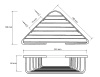 полочка для душа угловая bemeta cytro 102308120, черная