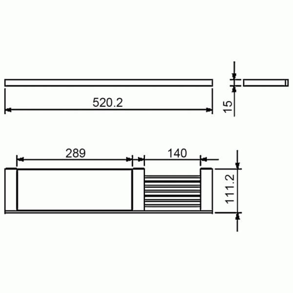 Мыльница с полочкой 52,2 см Langberger Vico 31060C