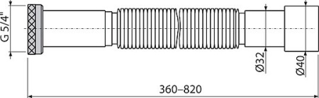 гофра для раковины alcaplast a706