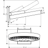 верхний душ hansgrohe rainfinity 360 3jet 26234140