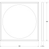 Зеркало 80х80 см белый матовый Defesto Eclipse DF 2228