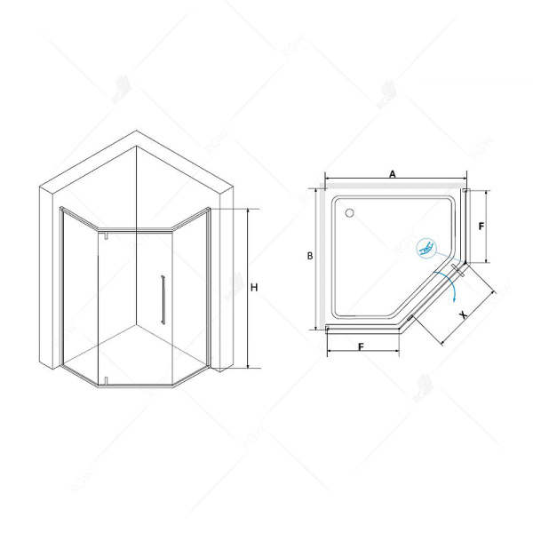 душевой уголок rgw stilvoll sv-81g 100х100 32328100-16 профиль золото стекло прозрачное