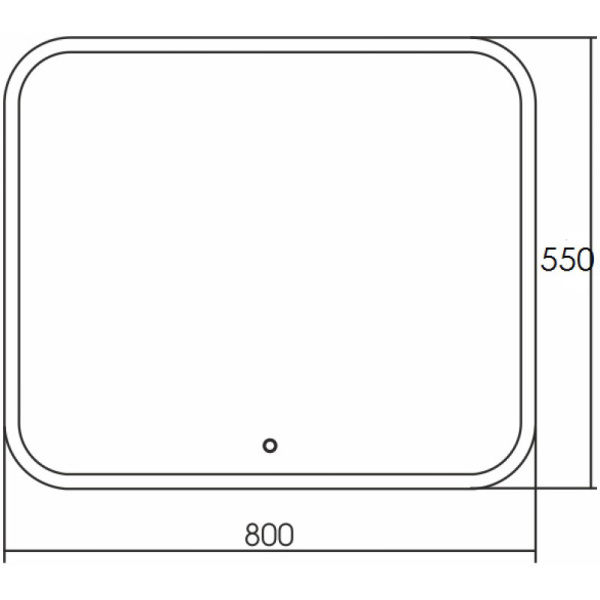 зеркало 80х55 см grossman comfort 380550