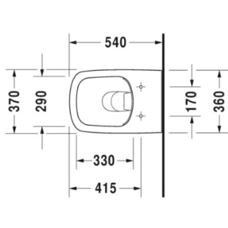 унитаз подвесной безободковый duravit durastyle 45510900a1, с сиденьем микролифт, цвет белый.