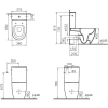 унитаз напольный vitra sento open-back 9830b003-7204 безободковый