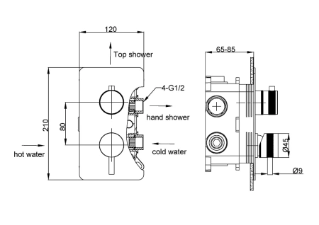 смеситель для ванны boheme cell 135-2-mw встраиваемый, белый матовый