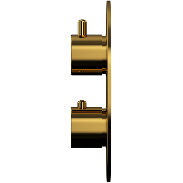 смеситель для ванны whitecross y gold yset10gl с термостатом золото