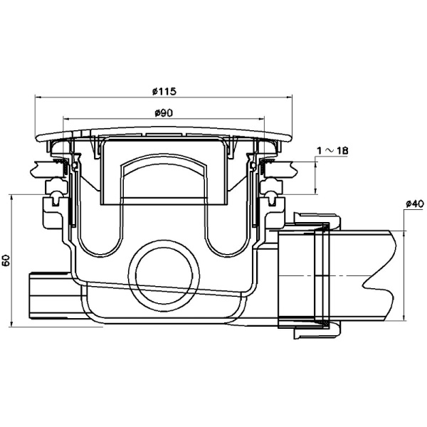 сифон для душевого поддона rgw velplex qyd-01 18241101-01 хром