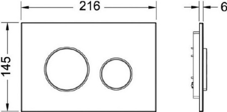 кнопка для инсталяции tece loop 9240626 цвет хром