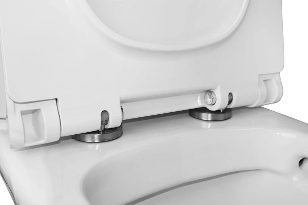 унитаз компакт azario glory az-49 напольный, безободковый, с бачком и сиденьем микролифт, 68х38х81.2 см, белый