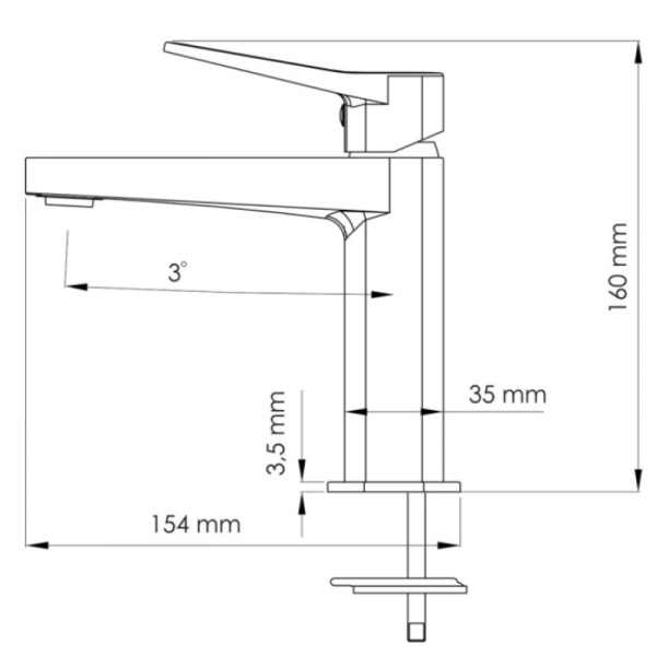 смеситель для раковины wasserkraft weil 2303