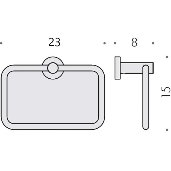 Полотенцедержатель-кольцо Colombo Design Plus W4931.GM Grafite Mat