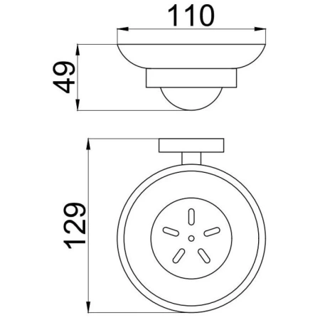 мыльница allen brau priority 6.31005-00 хром