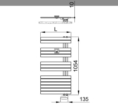 полотенцесушитель электрический irsap soul snm055d01ir01nnn