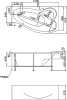 акриловая ванна marka one gracia 160х95 r , 01гр1695п без гидромассажа