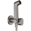 Гигиенический душ Hansgrohe Bidette 1jet S 29232340 со смесителем, черный хром матовый