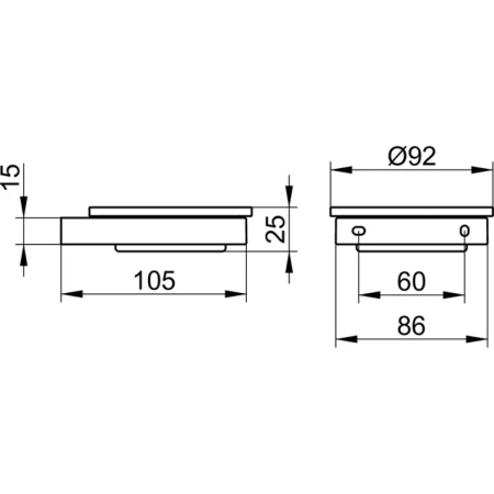 мыльница keuco edition 90 19155019000