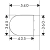 сиденье для унитаза с микролифтом hansgrohe gladelake s 60112450
