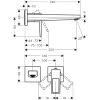 смеситель для раковины hansgrohe metropol 74526000