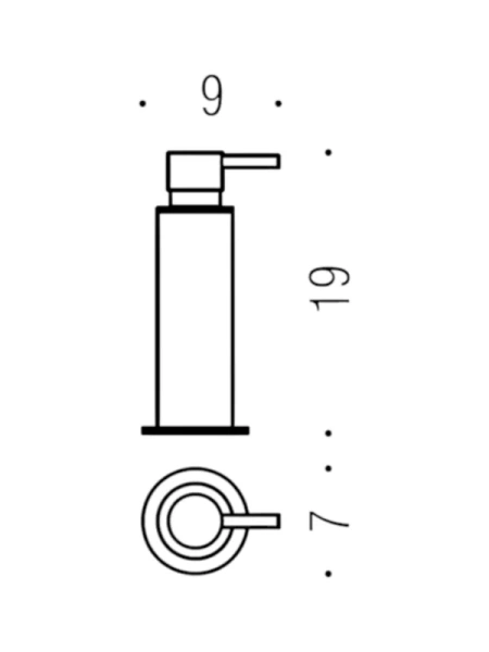 Дозатор для мыла Colombo Design Plus W4980.GM настольный, PVD графит матовый