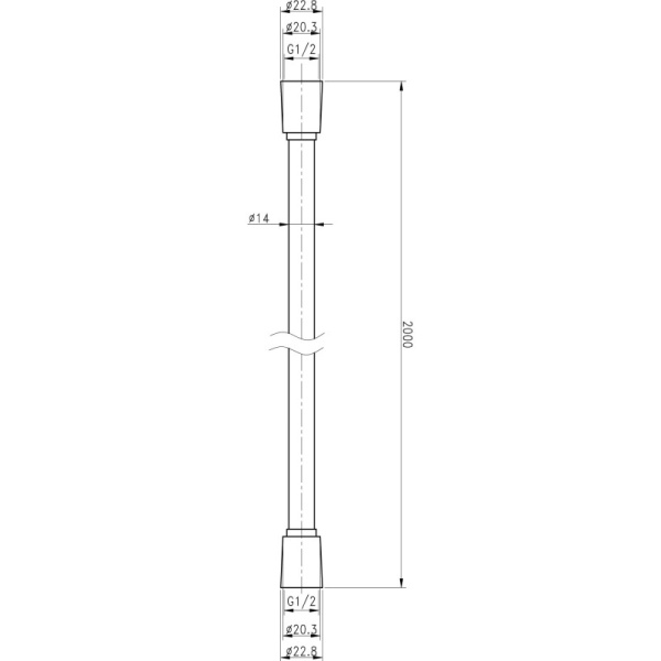 душевой шланг 200 cezares czr-fmd-200-01