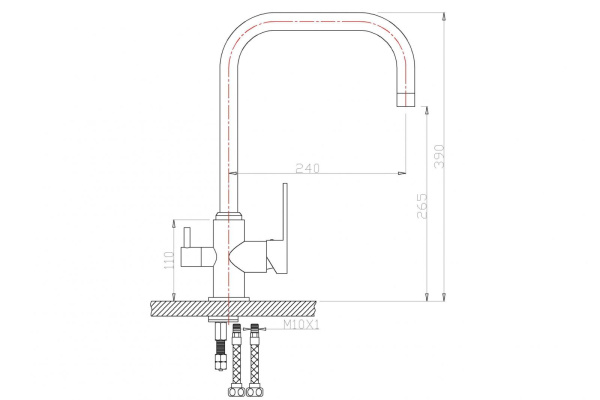 смеситель для кухни zorg clean water zr 318 yf-33 под фильтр