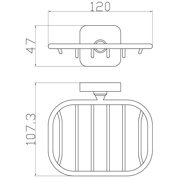 Мыльница Wonzon & Woghand Still WW-6624 хром