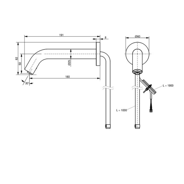 смеситель для раковины toto public dle105ane4