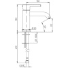 смеситель для раковины без донного клапана paini brera 74pz205o