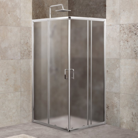 душевой уголок belbagno unique 90×90 unique-a-2-75/90-c-cr профиль хром, стекло прозрачное