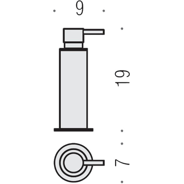 Дозатор для жидкого мыла Colombo Design Plus W4980.HPS1 Zirconium