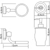 дозатор для жидкого мыла wasserkraft k-24199 цвет хром | белый