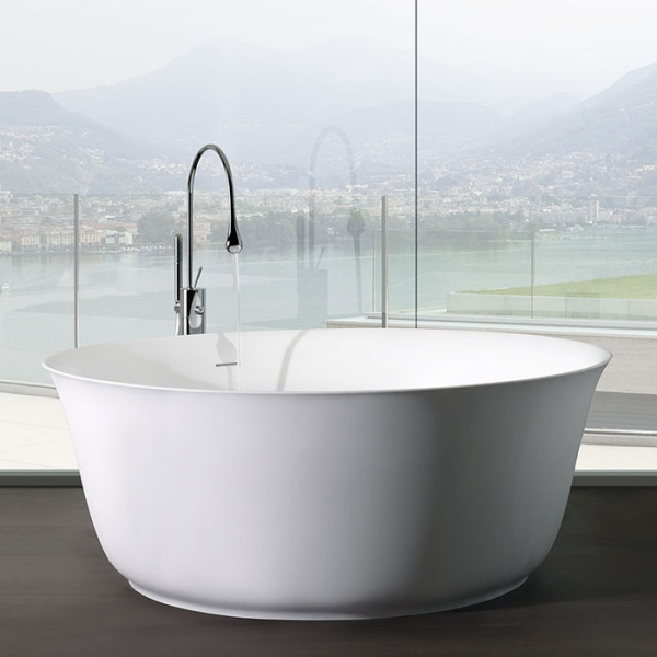 смеситель gessi goccia 24978#031 для ванны, напольный, цвет хром