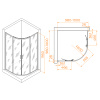 душевой уголок rgw passage pa-52 100x100 03085200-11 профиль хром стекло прозрачное