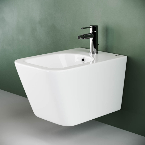 биде ceramicanova metric cn3008 подвесное, белое