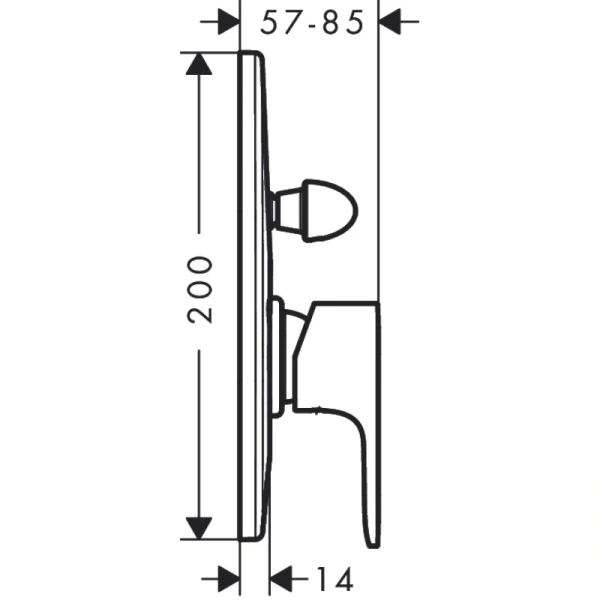 смеситель для ванны hansgrohe rebris s 72449670