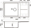 мойка кухонная omoikiri sumi 86a-gr leningrad grey